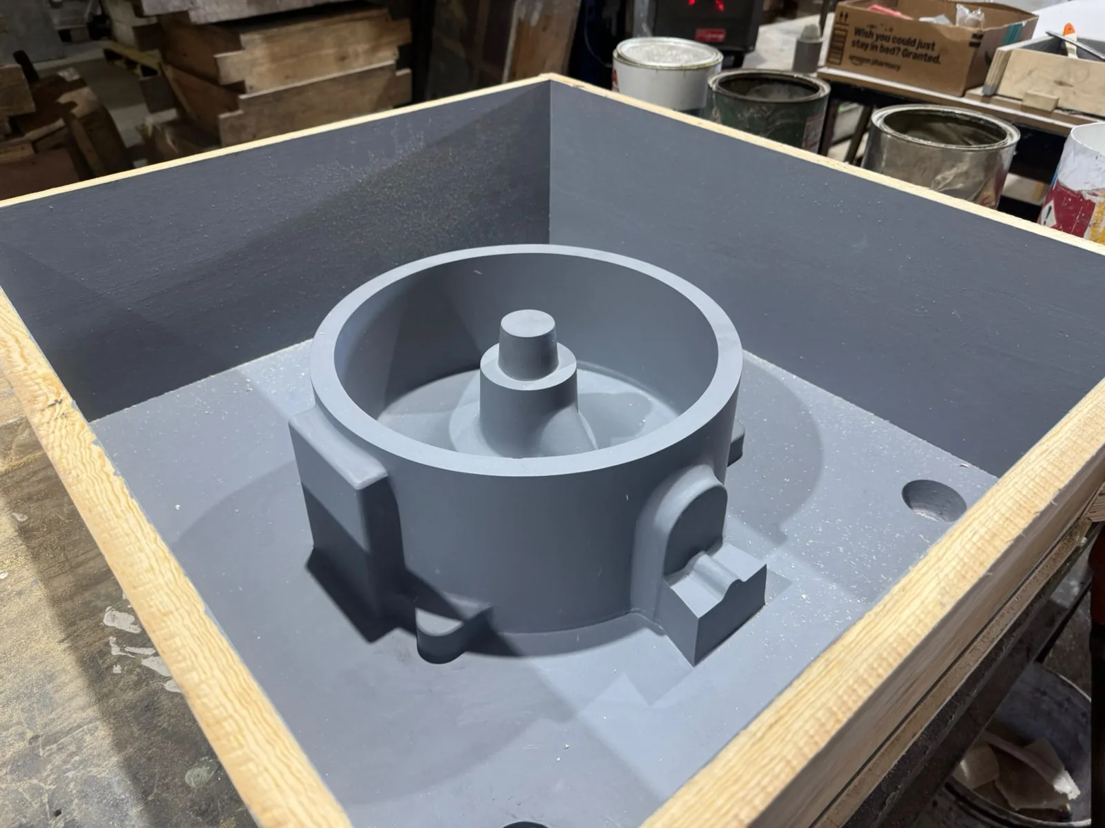 Modelo circular para impulsor de bomba en caja de moldeo — CENCCO Hermosillo